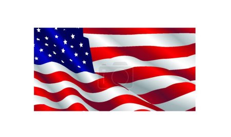 Ilustración de "Bandera de Estados Unidos "vector de ilustración - Imagen libre de derechos