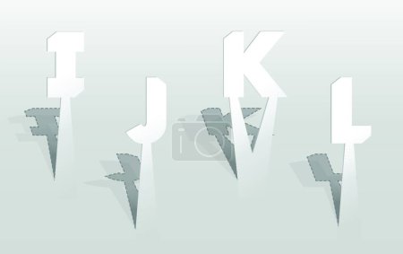 Ilustración de Vector Ilustración de IJKL - Imagen libre de derechos