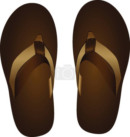 Illustration for Water shoes modern vector illustration - Royalty Free Image