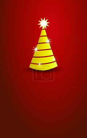 Photo for Christmas card template, vector illustration - Royalty Free Image