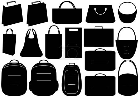 Illustration for Bags, colorful vector illustration - Royalty Free Image