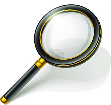 Illustration for "loupe magnifying glass tool isolated" - Royalty Free Image