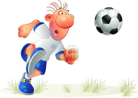 Ilustración de Fútbol moderno vector ilustración - Imagen libre de derechos
