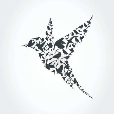 Téléchargez les illustrations : Oiseau, illustration vectorielle colorée - en licence libre de droit