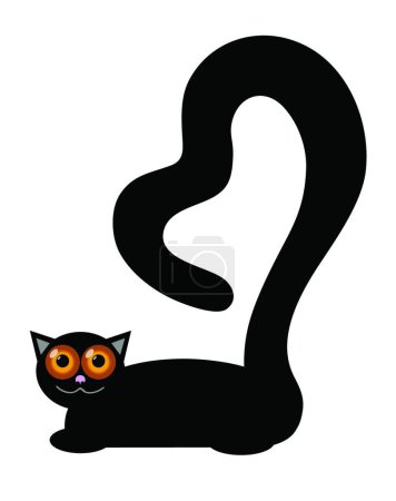 Illustration for Cat, graphic vector illustration - Royalty Free Image