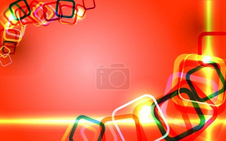 Illustration for Squares flow, graphic vector illustration - Royalty Free Image