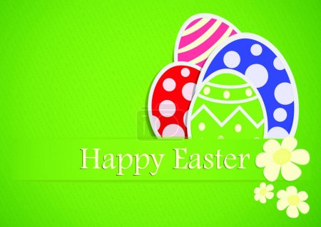 Illustration for Illustration of the Easter Gift Paper - Royalty Free Image