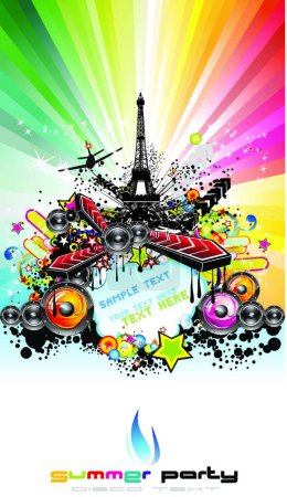 Ilustración de "Antecedentes de Paris Disco Event
" - Imagen libre de derechos