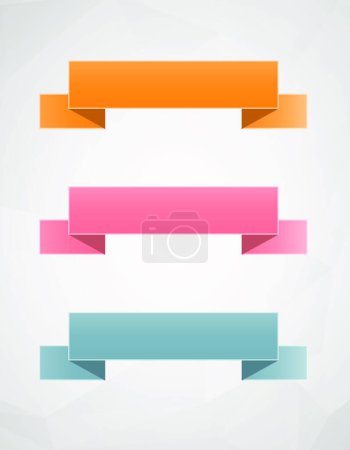 Illustration for Illustration of the blank ribbons - Royalty Free Image