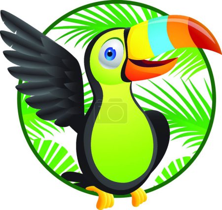 Illustration for Illustration of the Toucan bird - Royalty Free Image