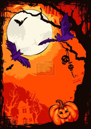 Téléchargez les photos : Illustration du fond vectoriel Halloween - en image libre de droit