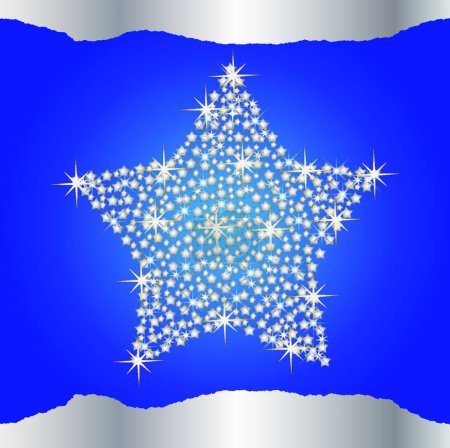 Ilustración de "brillante estrella de fondo "vector colorido ilustración - Imagen libre de derechos