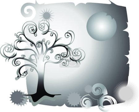 Photo for Abstract tree design, vector illustration - Royalty Free Image