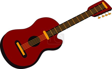 Photo for Guitar icon, web simple illustration - Royalty Free Image