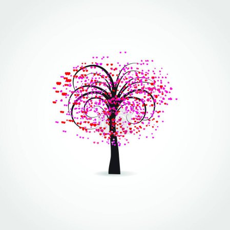 Illustration for Stylized vector tree illustration - Royalty Free Image