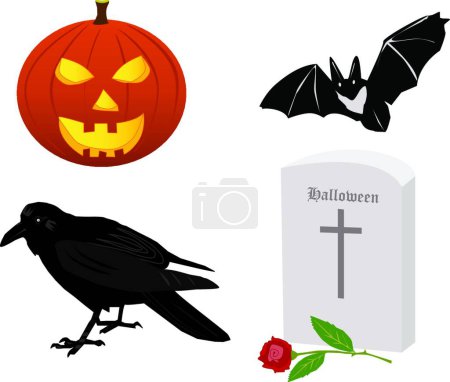 Illustration for Illustration of the Halloween attributive - Royalty Free Image