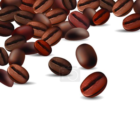 Illustration for Illustration of the Coffee background - Royalty Free Image