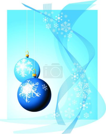 Ilustración de Plantilla de tarjeta de Navidad, Vector Ilustración - Imagen libre de derechos