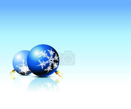 Téléchargez les illustrations : Illustration des ampoules de Noël bleues - en licence libre de droit