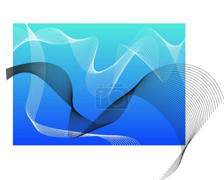 Ilustración de Ilustración del fondo de pantalla azul moderno - Imagen libre de derechos