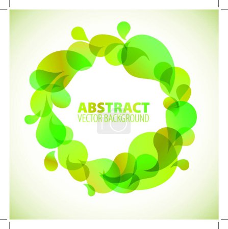 Ilustración de Fondo verde abstracto, ilustración vectorial - Imagen libre de derechos