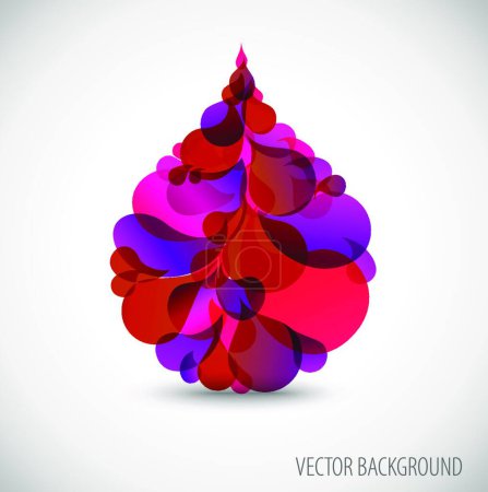 Illustration for Illustration of the Abstract blood droplet - Royalty Free Image