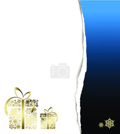 Illustration for Christmas card design template - Royalty Free Image