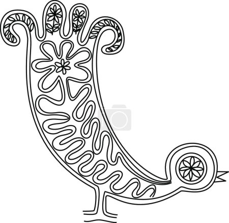 Illustration for Illustration of the lace bird - Royalty Free Image