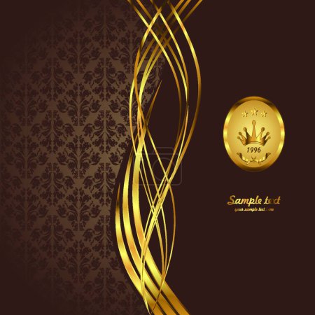 Illustration for Illustration of the Gold background - Royalty Free Image