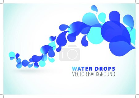 Illustration for Abstract blue background, vector illustration - Royalty Free Image