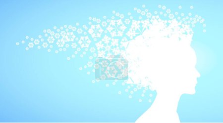 Illustration for Illustration of the Snow Queen - Royalty Free Image