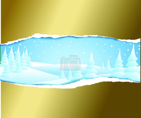 Ilustración de Hermoso fondo de vacaciones de Navidad, vector de ilustración - Imagen libre de derechos