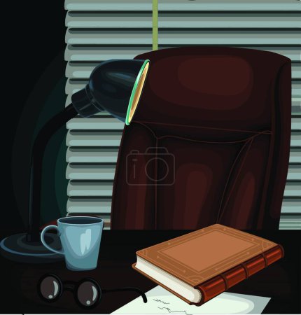 Illustration for Cabinet Detective, graphic vector illustration - Royalty Free Image