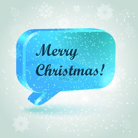 Illustration for Christmas tree in the form of speech bubbles. - Royalty Free Image