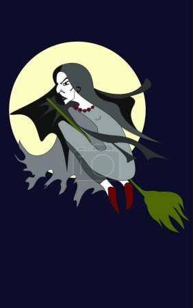 Illustration for Illustration of the Witch - Royalty Free Image