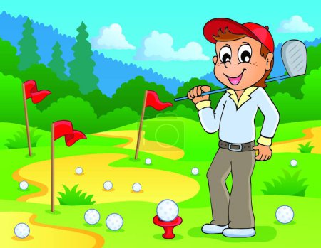 Illustration for "Image with golf theme " - Royalty Free Image