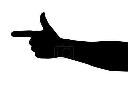 Ilustración de Ilustración del gesto de la mano vectorial - Imagen libre de derechos