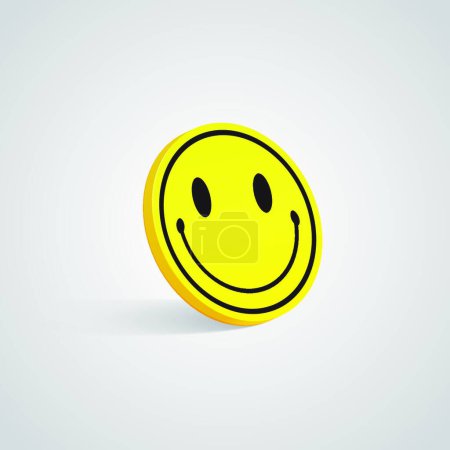 Illustration for Illustration of the cheerful smiley - Royalty Free Image