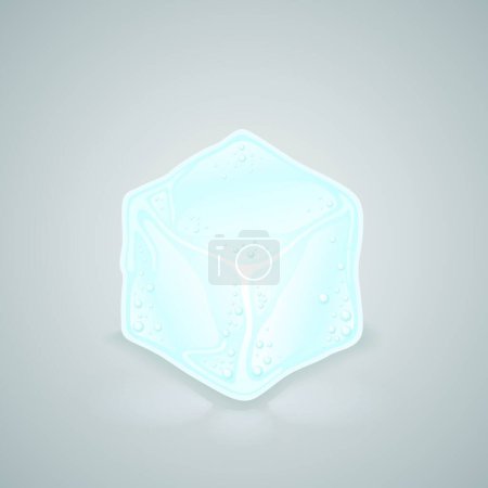 Illustration for Illustration of the ice cube - Royalty Free Image