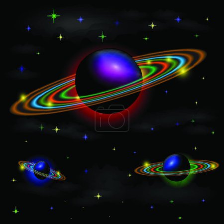 Illustration for Illustration of the space background - Royalty Free Image