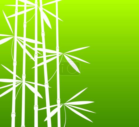 Ilustración de Bambú, ilustración vectorial de color - Imagen libre de derechos