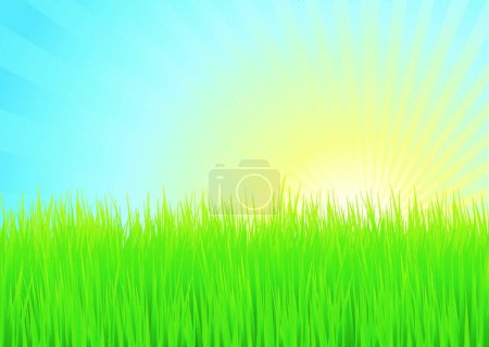Illustration for Sun background vector illustration - Royalty Free Image