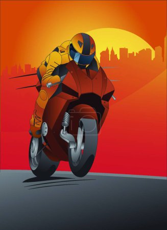 Ilustración de Motocicleta vector fondo ilustración - Imagen libre de derechos