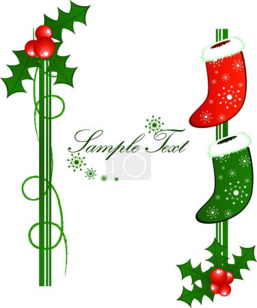 Illustration for Beautiful Christmas holiday background, vector illustration - Royalty Free Image