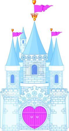 Ilustración de Icono del castillo, ilustración simple web - Imagen libre de derechos