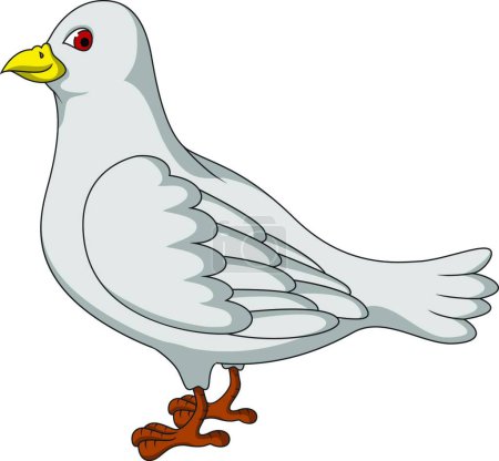 Illustration for Pigeon bird illustration. World Peace Day concept - Royalty Free Image