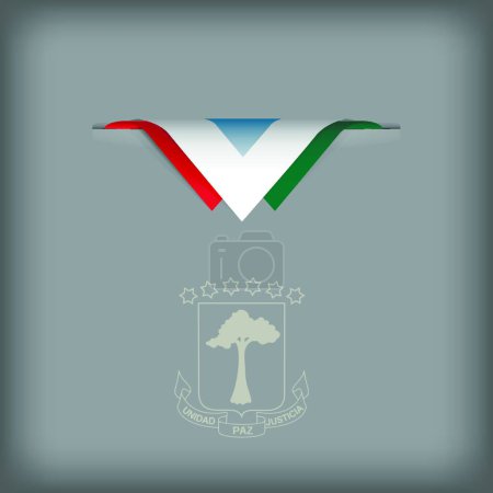 Illustration for "Equatorial Guinea sign" vector illustration - Royalty Free Image