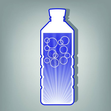 Ilustración de Agua mineral, ilustración vectorial simple - Imagen libre de derechos