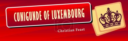 Illustration for Cunigunde of Luxembourg modern vector illustration - Royalty Free Image