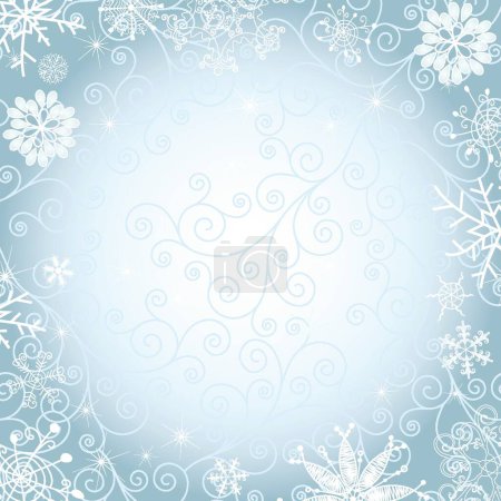 Illustration for Christmas card template, vector illustration - Royalty Free Image